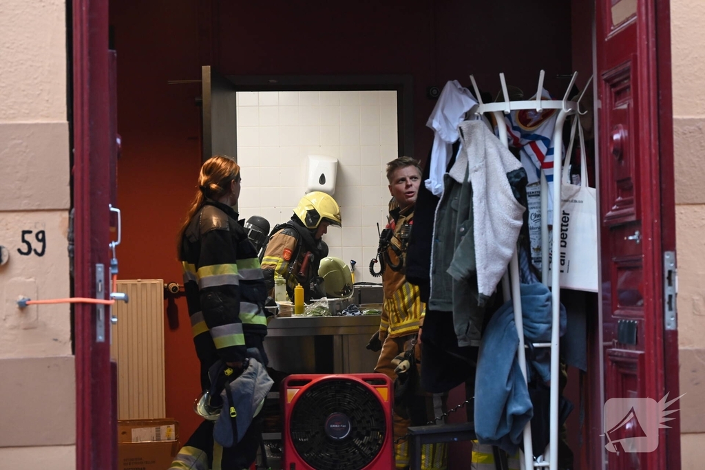 Bluswerkzaamheden na brand in pand