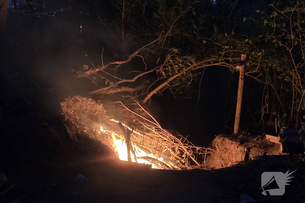 Buitenbrand in Katwijk vermoedelijk aangestoken