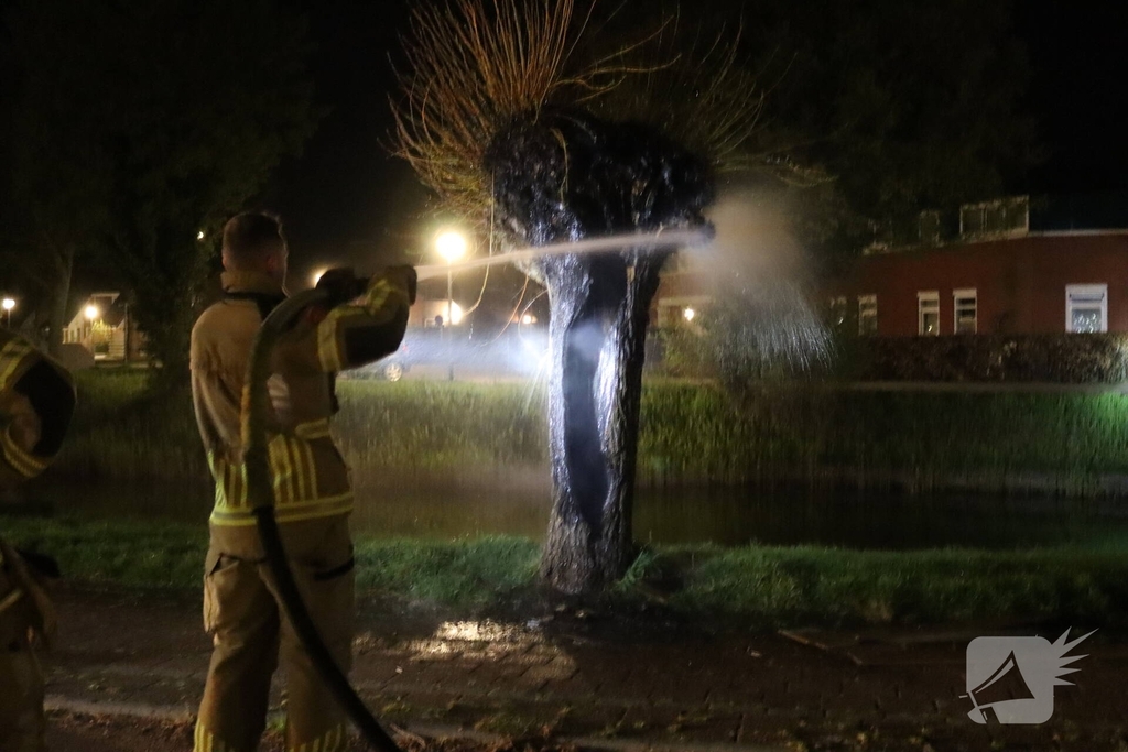 Buitenbrand door brandstichting in Lelystad