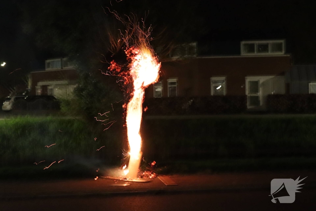 Buitenbrand door brandstichting in Lelystad