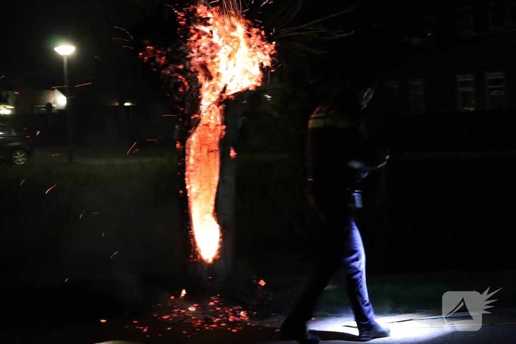 Buitenbrand door brandstichting in Lelystad