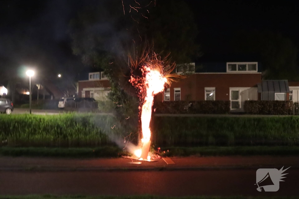 Buitenbrand door brandstichting in Lelystad