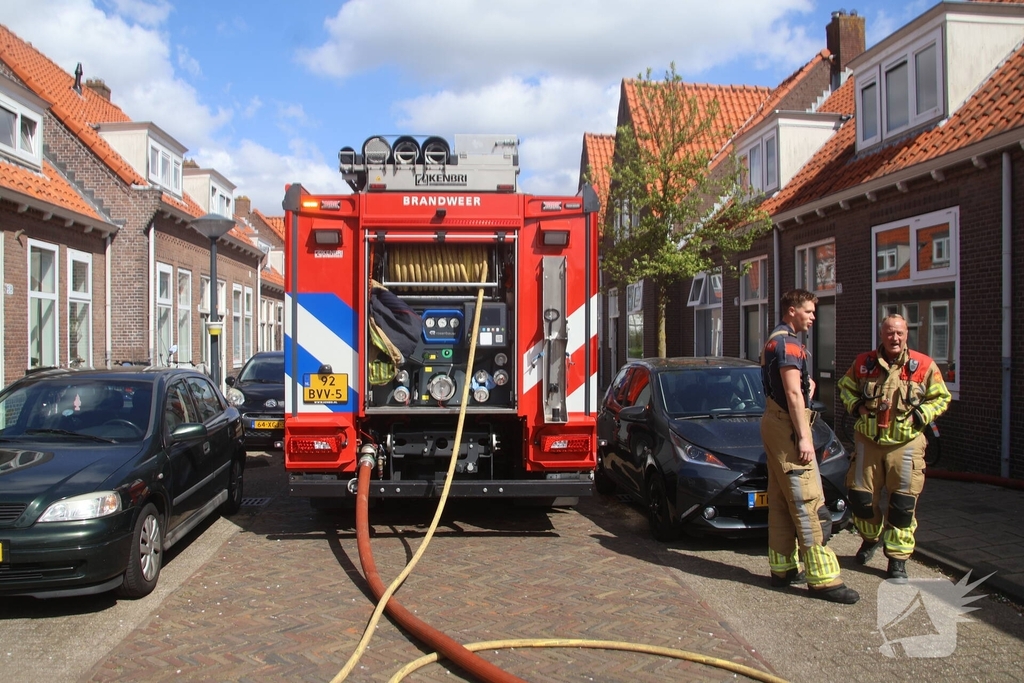 Schuur zwaar beschadigd door brand