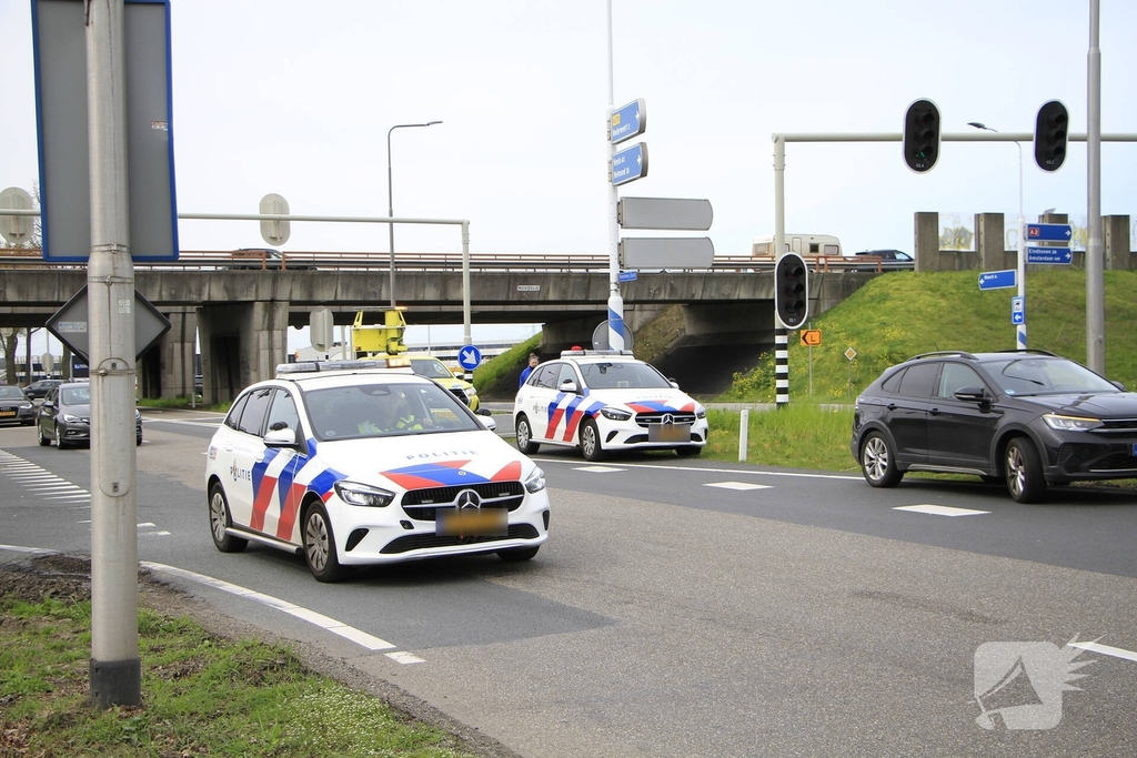 Ongeval met meerdere beschadigde voertuigen