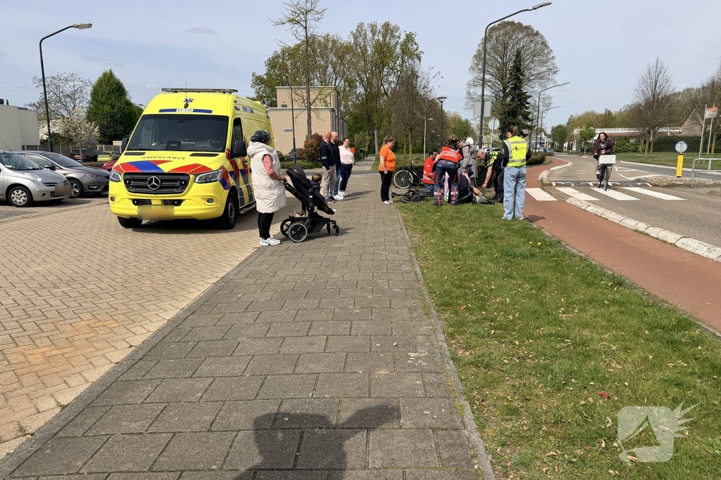 Fietsers komen met elkaar in botsing