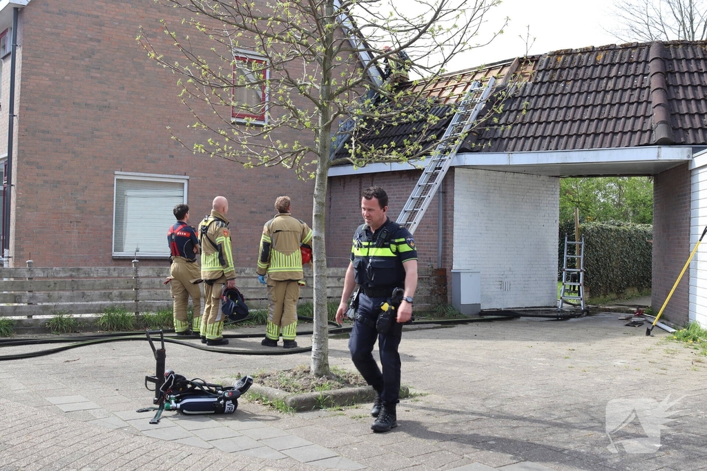 Woningbrand in Lelystad vraagt om brandweerinterventie