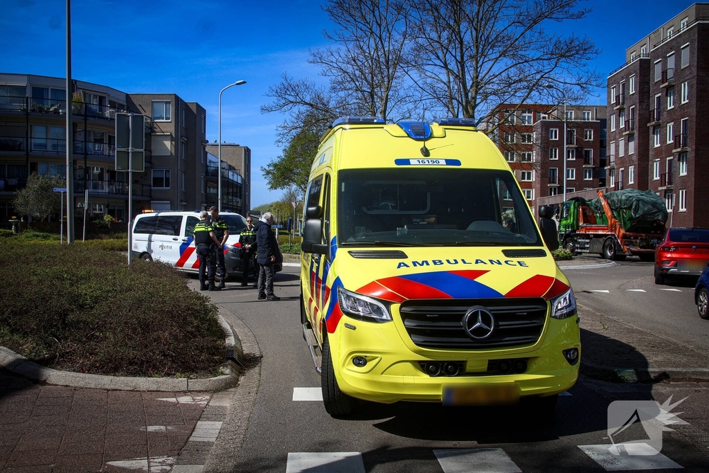 Ongeval tussen auto en motorscooter