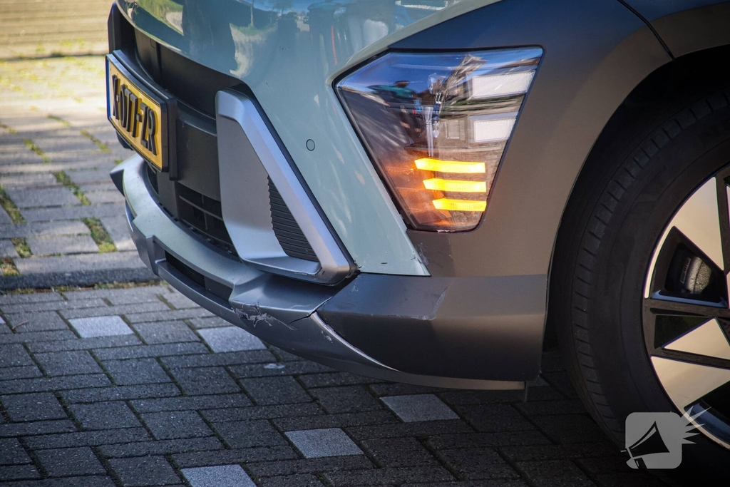 Ongeval tussen auto en motorscooter