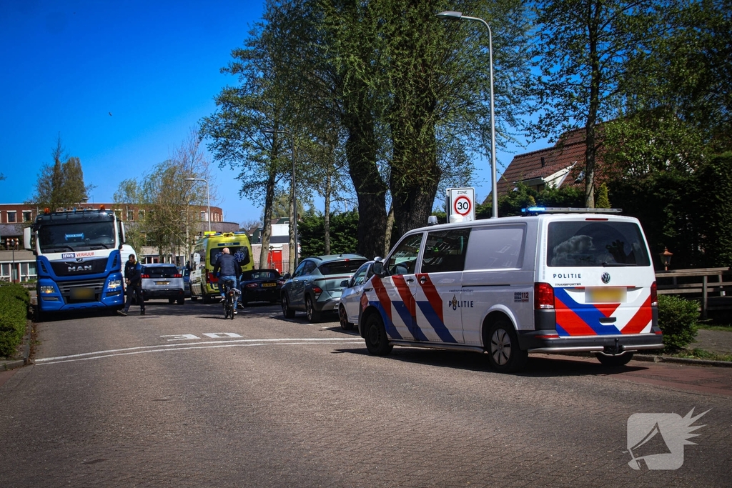 Ongeval tussen auto en motorscooter