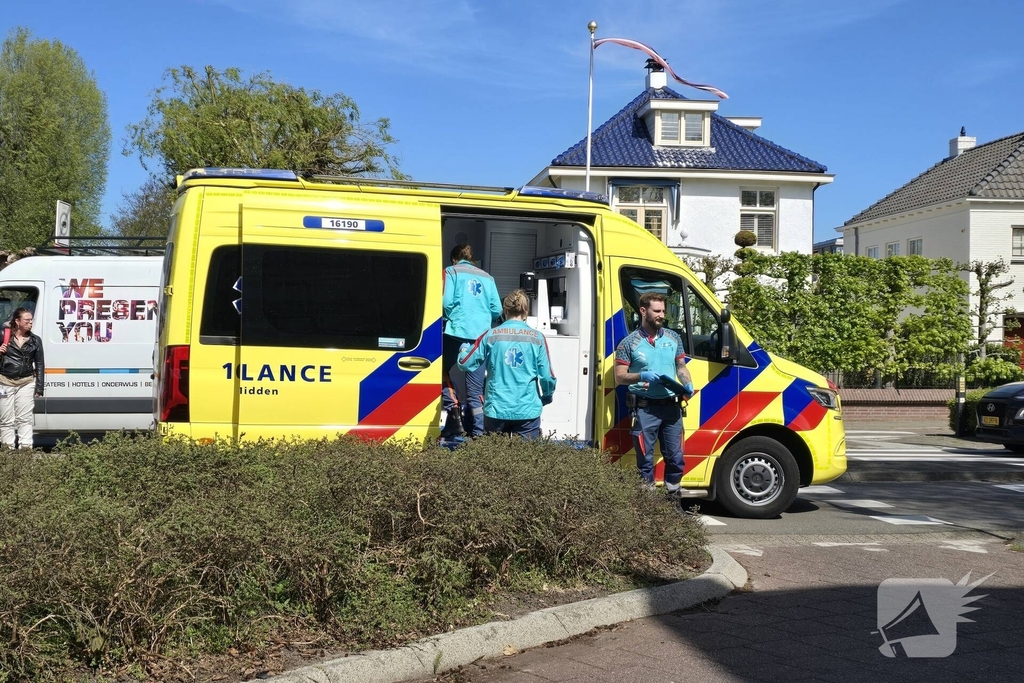 Ongeval tussen auto en motorscooter