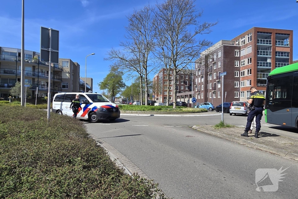 Ongeval tussen auto en motorscooter