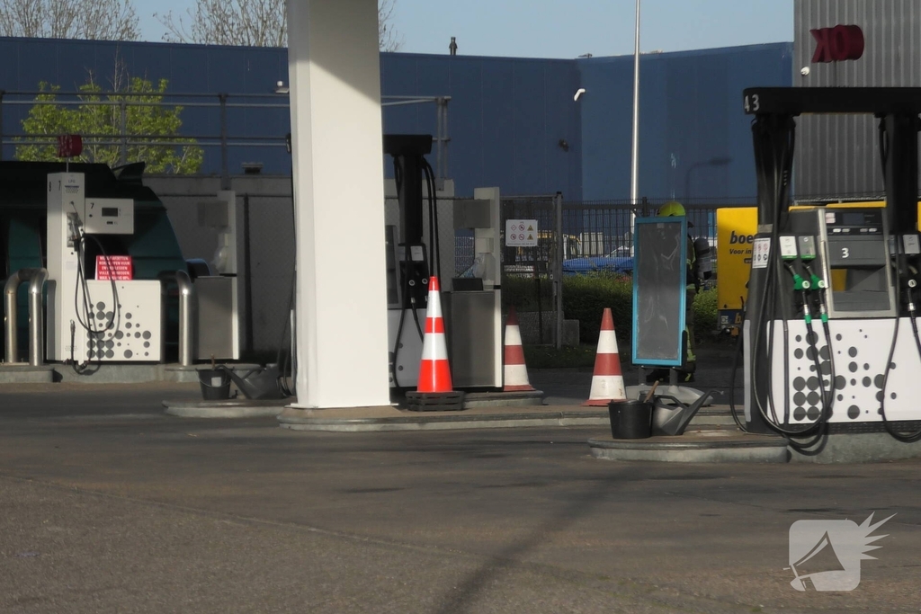 Gaslekkage bij vernieuwd tankstation