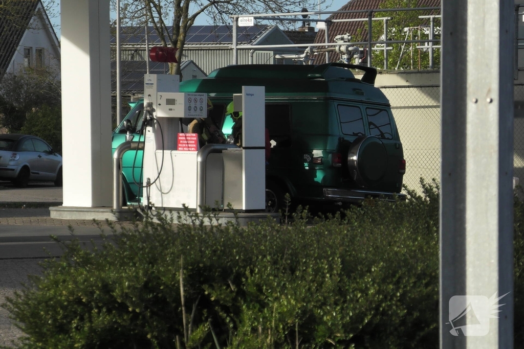Gaslekkage bij vernieuwd tankstation