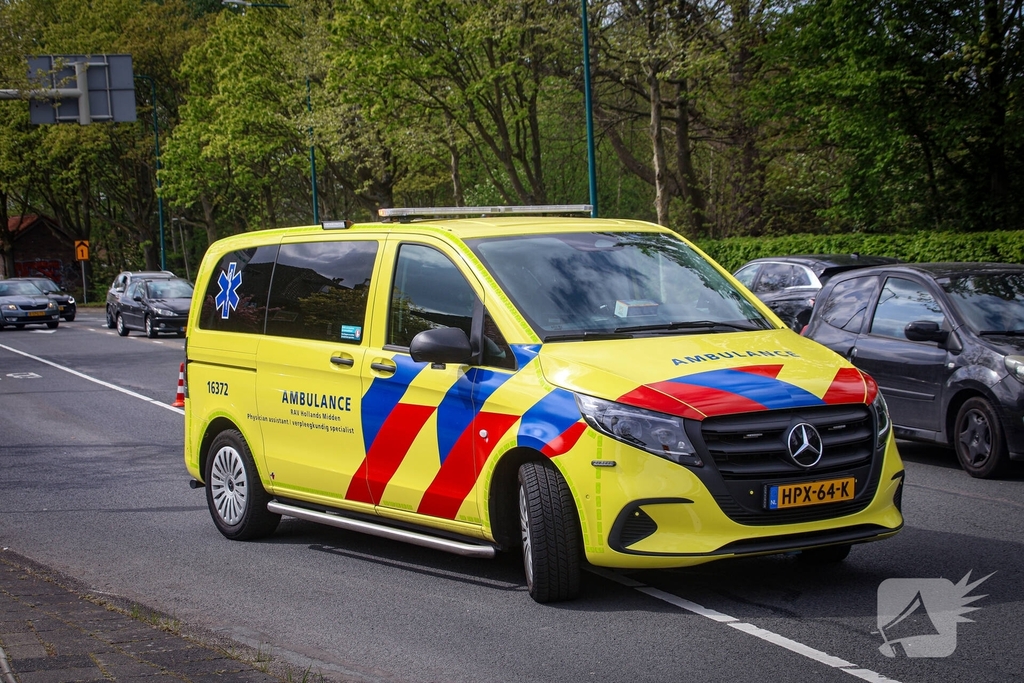 Kop-staartaanrijding tussen twee auto's