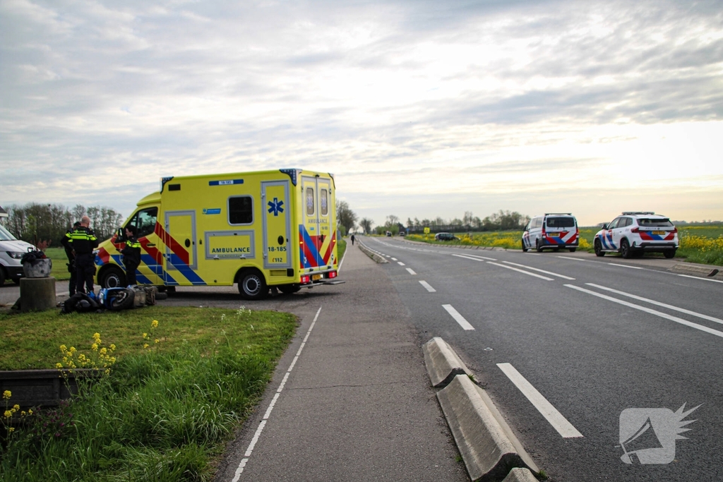 Scooterrijder komt ten val in ongeval