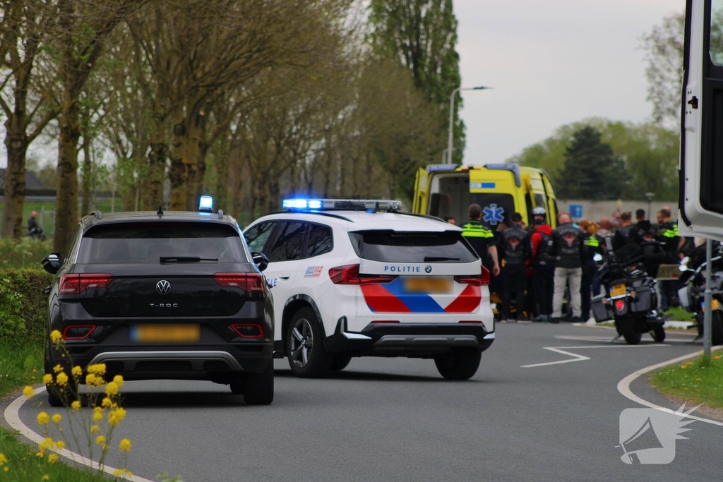 Motorrijder met spoed naar ziekenhuis na valpartij