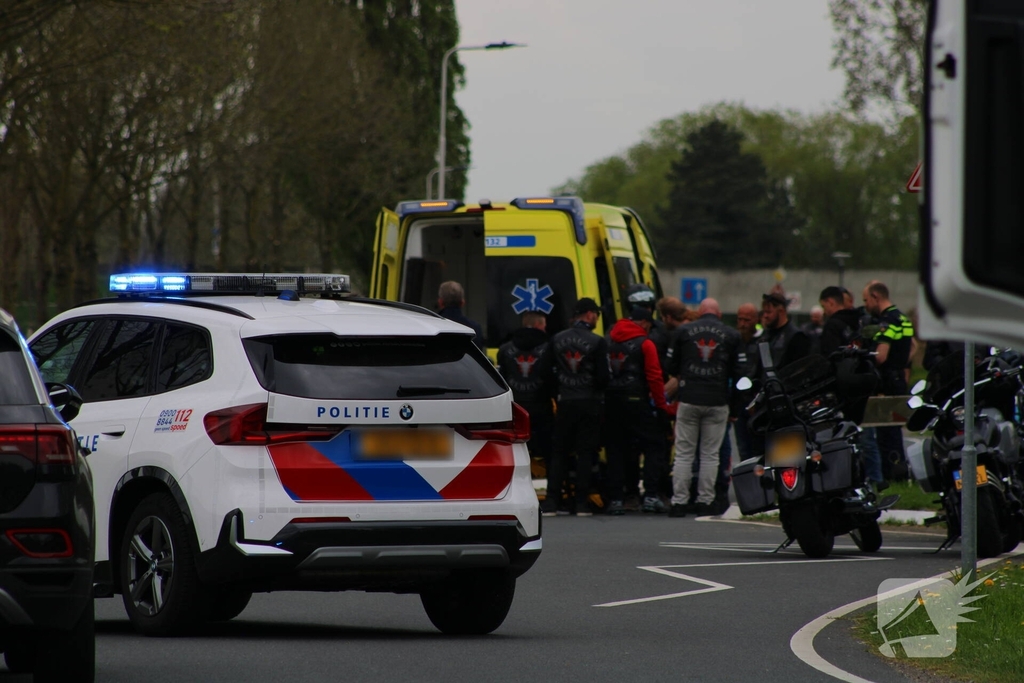 Motorrijder met spoed naar ziekenhuis na valpartij