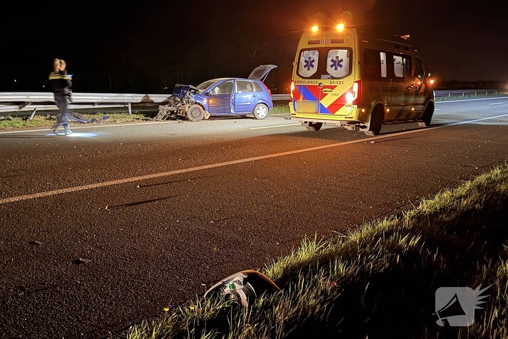 Ongeval met gewonde op snelweg