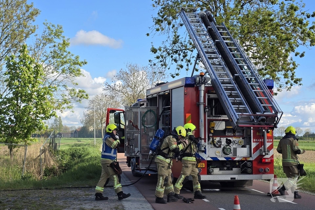 Brand in leegstaande woning snel onder controle
