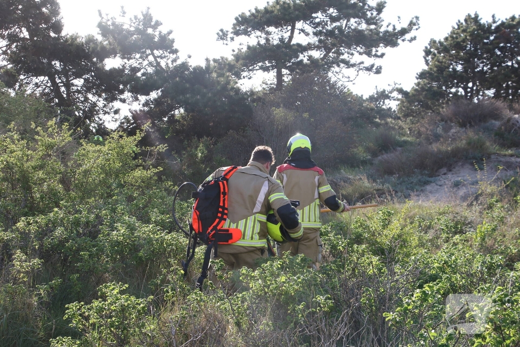 Brand in duinen door dronken persoon
