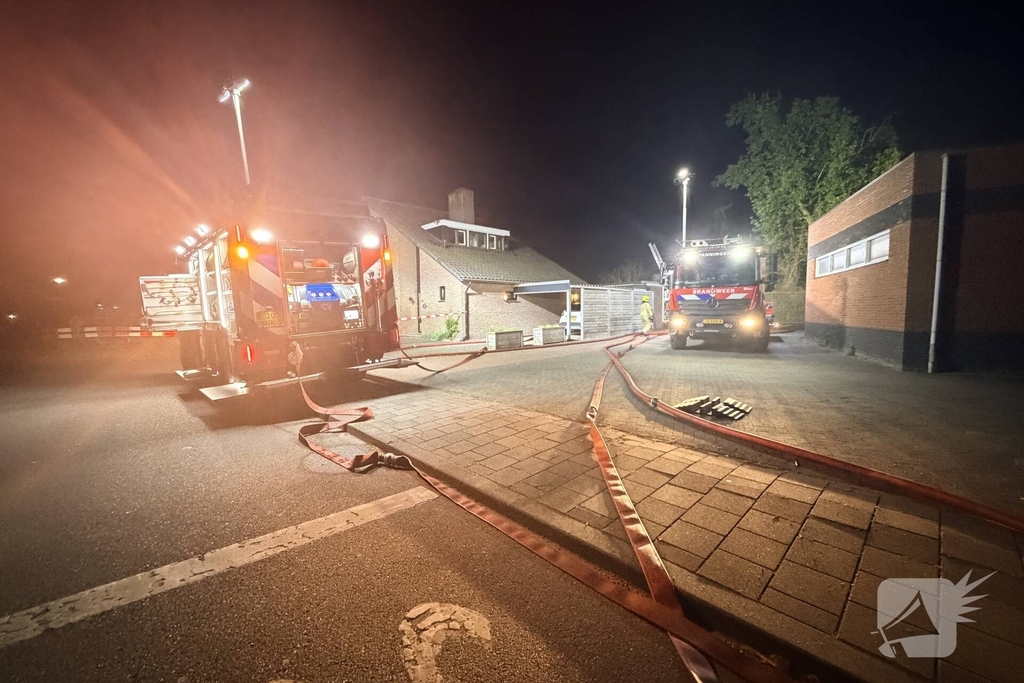 Brand in winkel leidt tot grote brandweerinzet