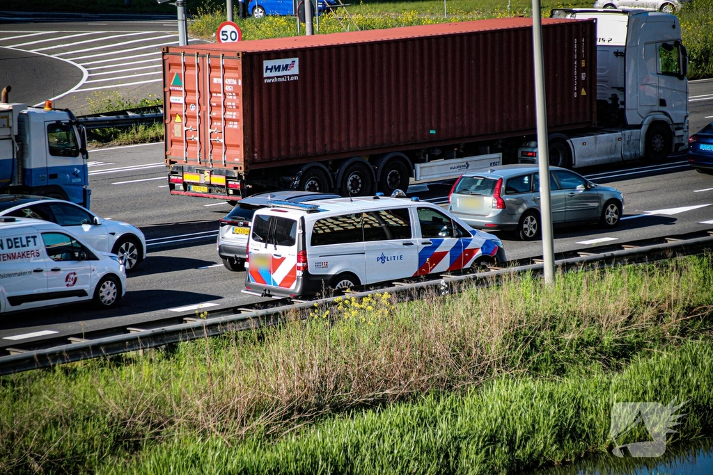 Aanrijding tussen waardetransport en automobilist