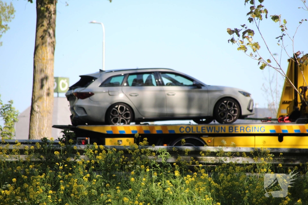 Zware aanrijding zorgt voor file op snelweg