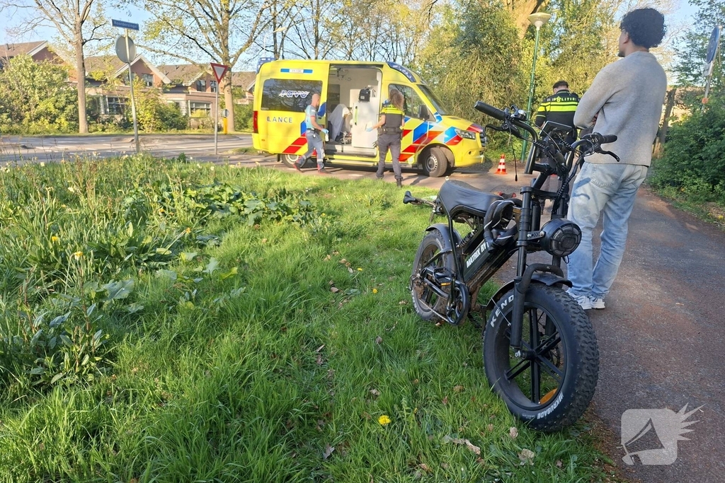 Fatbiker en wielrenster gewond bij botsing