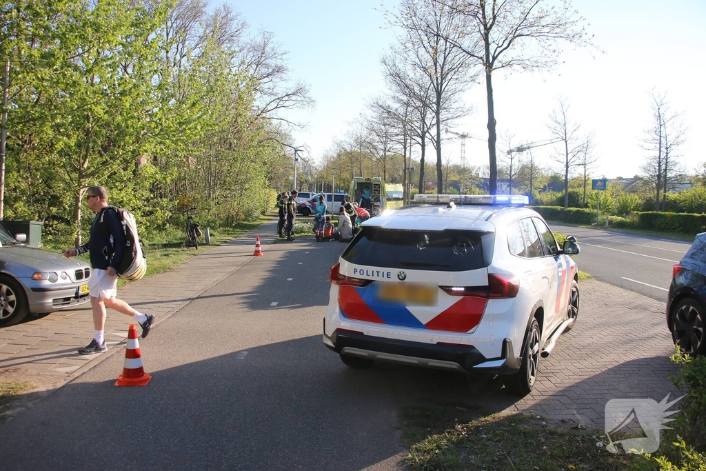 Fietser ernstig gewond bij aanrijding met wielrenner