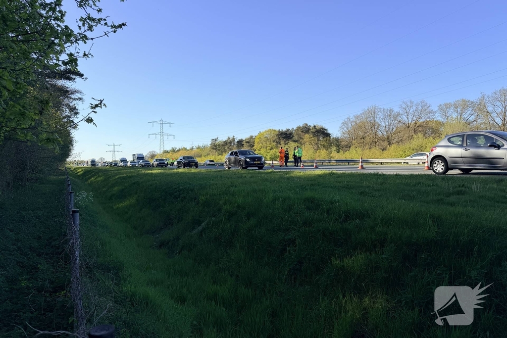 Ongeval met motorrijder leidt tot afsluiting snelweg