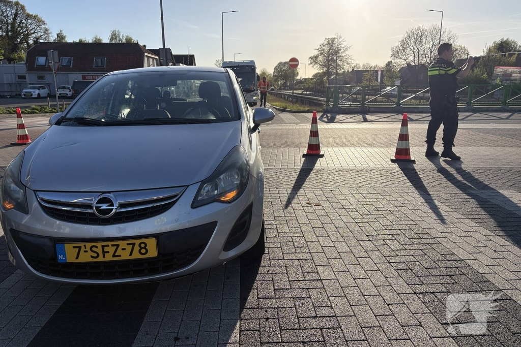 Fietser betrokken bij aanrijding met auto