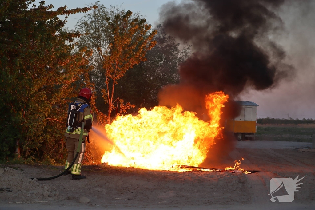 Buitenbrandje snel geblust