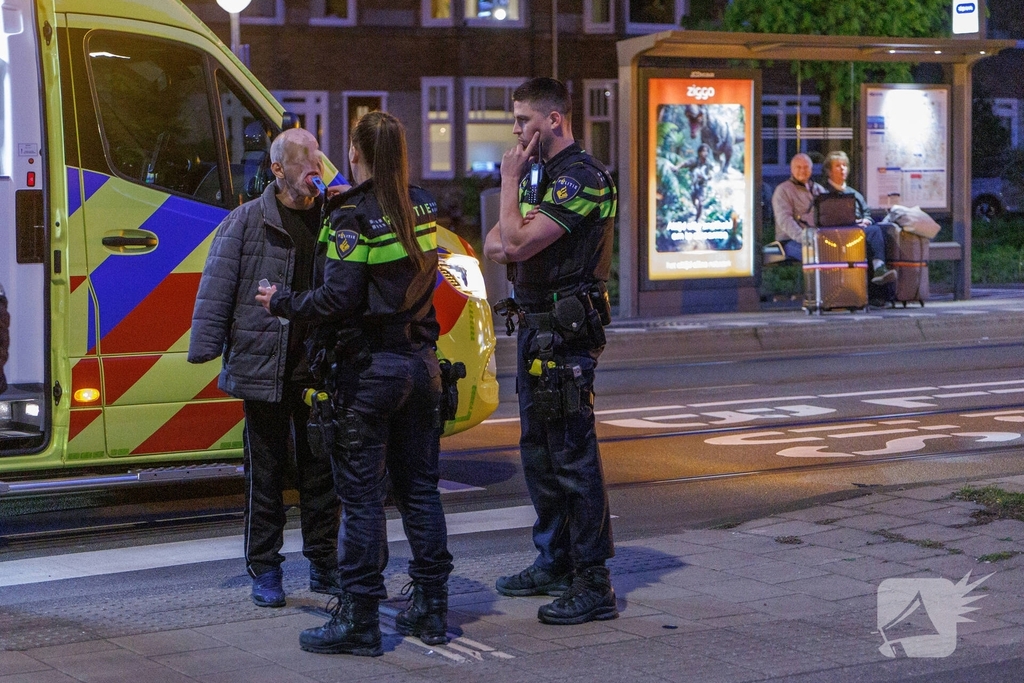 Scooter botst op tram na vreemd gedrag bestuurder