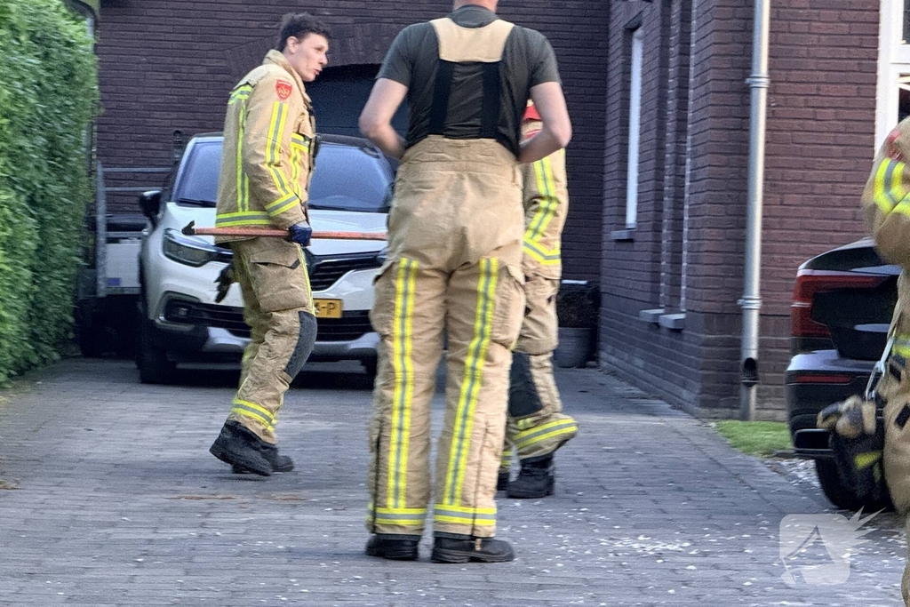 Kat bevrijd uit stenen pizzaoven