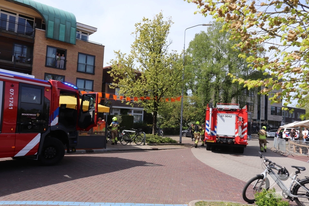 Brandweer snel ter plaatse bij woningbrand