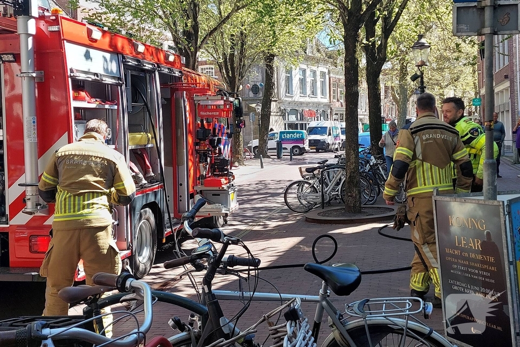 Brandweer snel ter plaatse bij winkelbrand