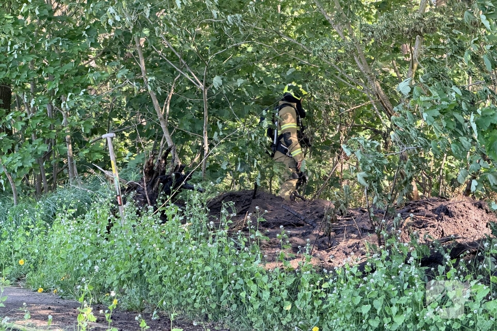 Brand in bosgebied vergt inzet van hulpdiensten