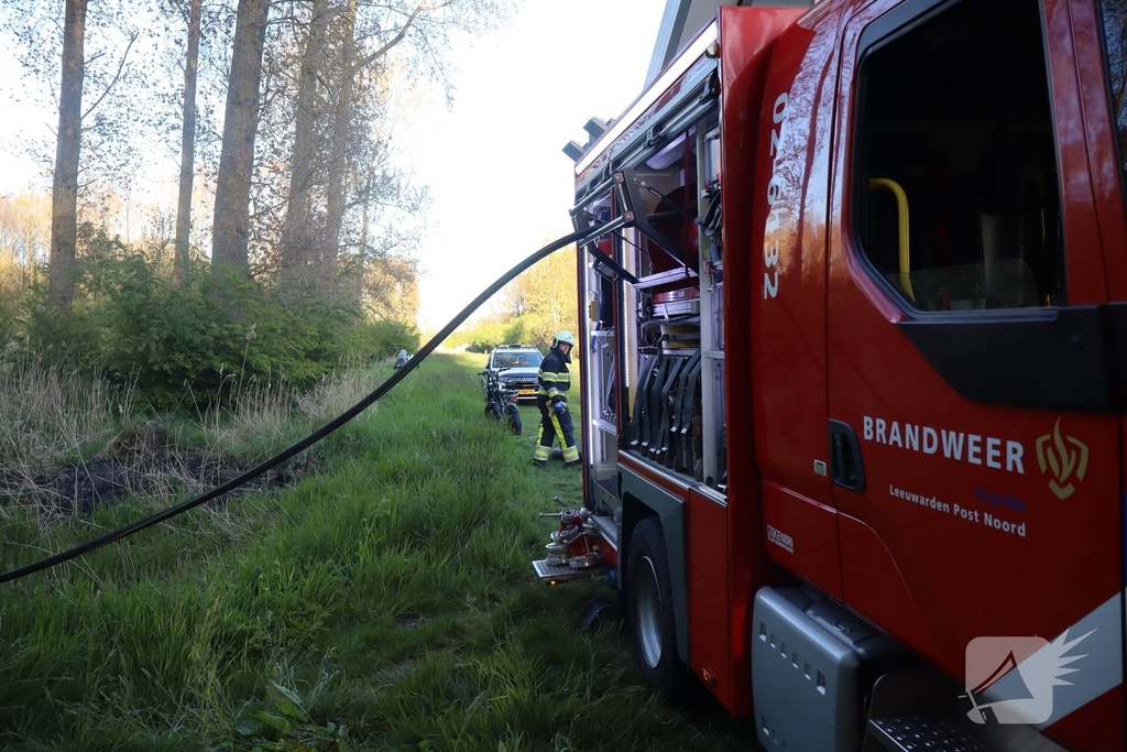 Brandweer voorkomt uitbreiding van buitenbrand