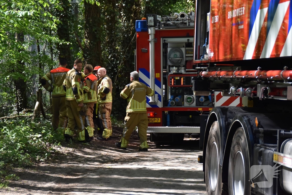 Brand in natuurgebied snel geblust