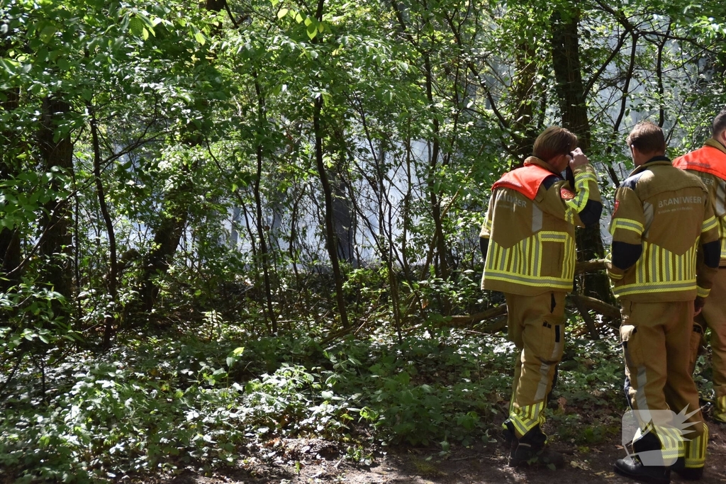 Brand in natuurgebied snel geblust