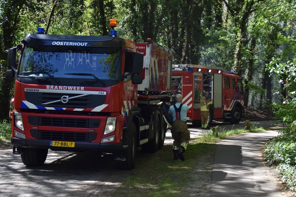 Brand in natuurgebied snel geblust