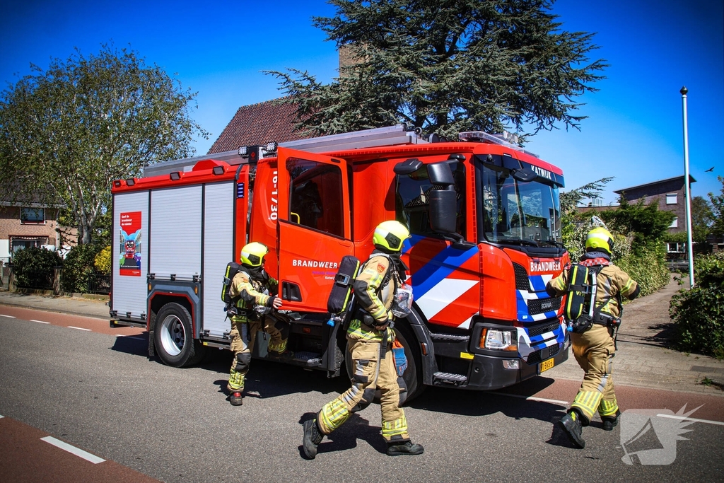 Kozijn vat vlam tijdens werkzaamheden