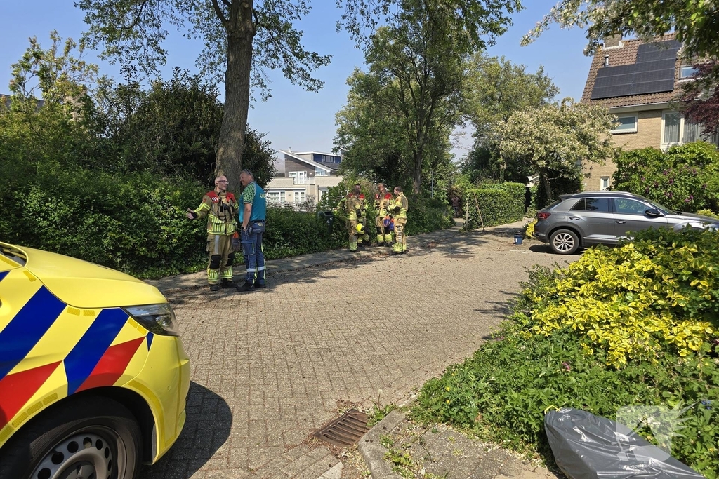 Herhaalde brand in berm en struikgewas