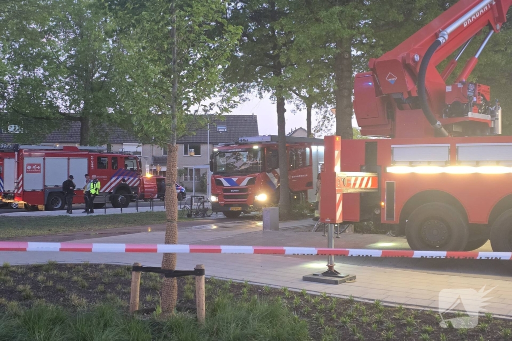 Brand in flatwoning veroorzaakt schade