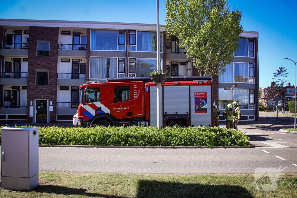 Woningbrand op balkon geblust