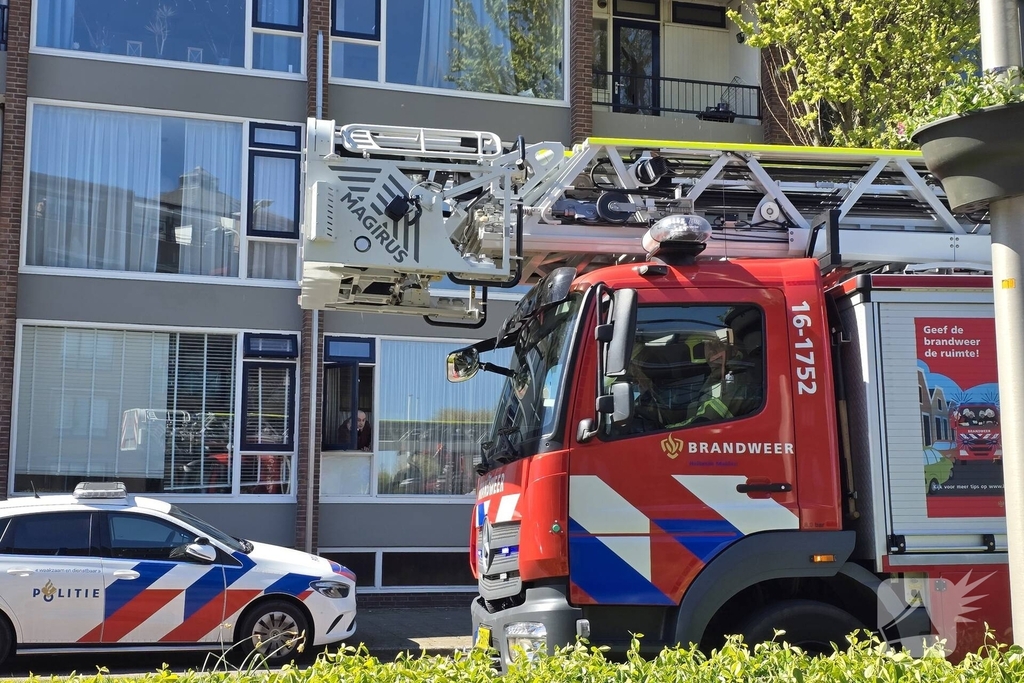 Woningbrand op balkon geblust