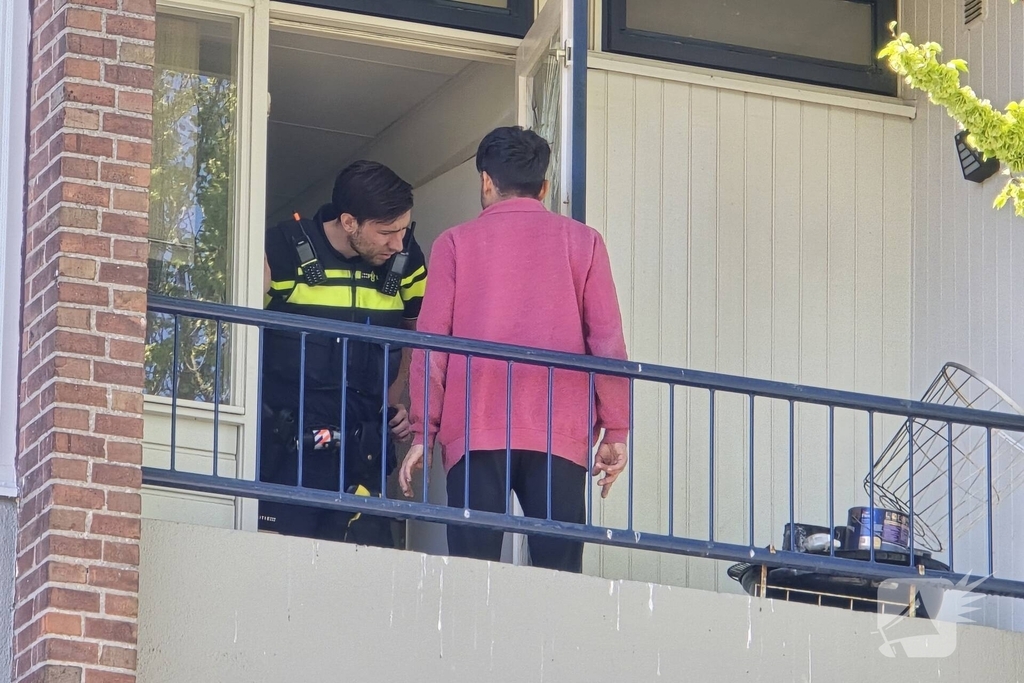 Woningbrand op balkon geblust