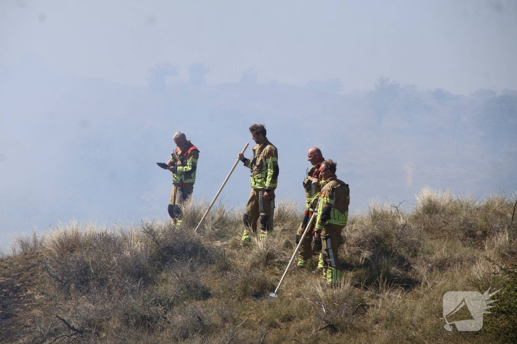 Brand in duingebied zorgt voor rookontwikkeling