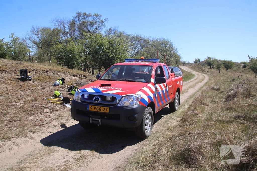 Brand in duingebied zorgt voor rookontwikkeling