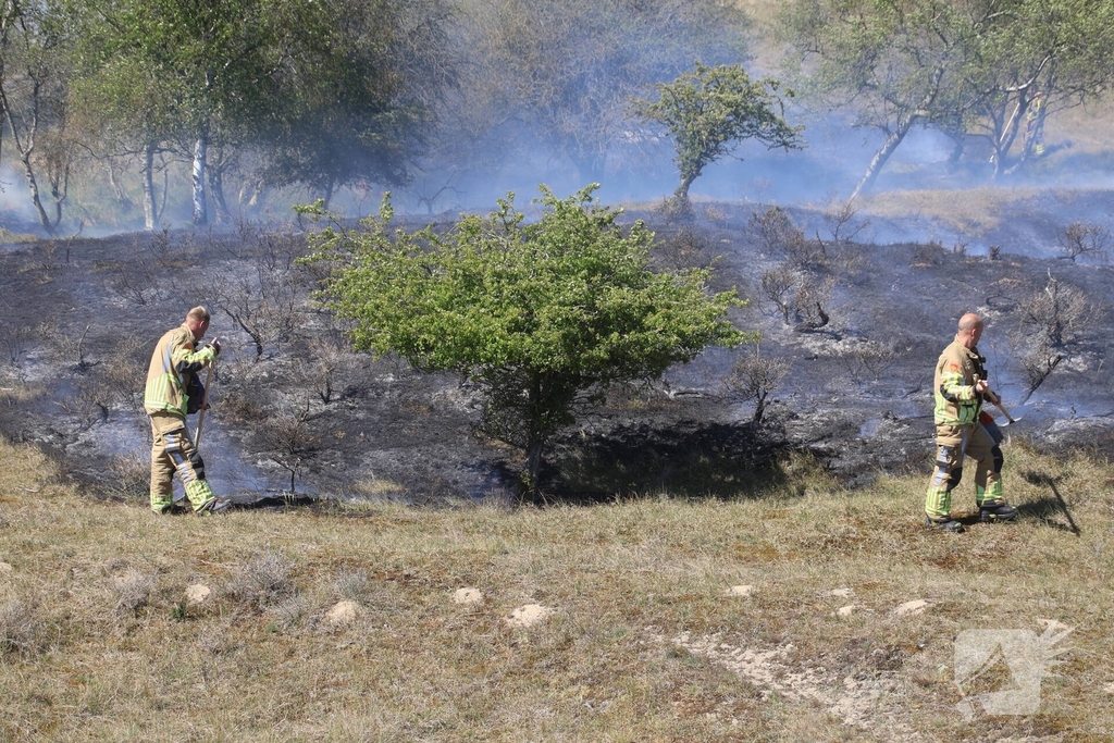 Brand in duingebied zorgt voor rookontwikkeling